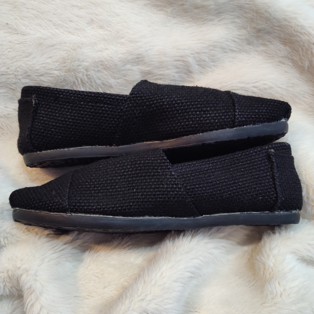 Woman's Black Slip-On Shoes